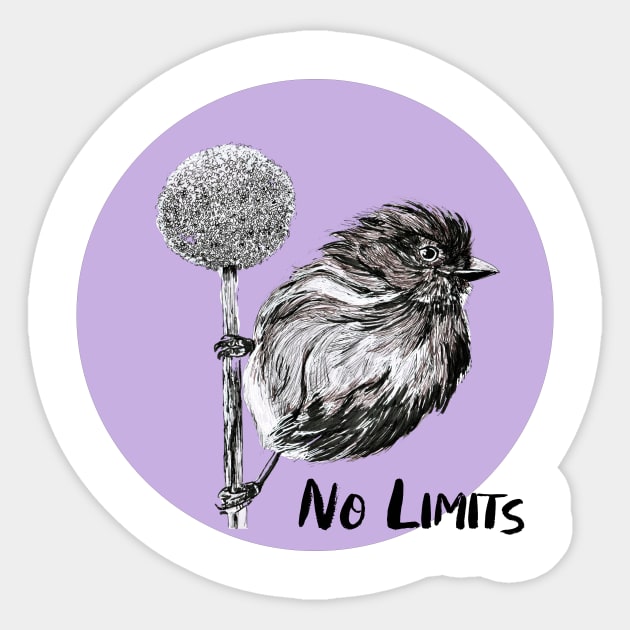 No limits Sticker by The Art Aroma